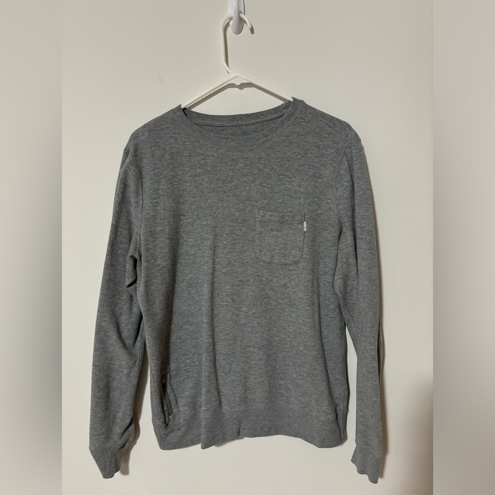 Vuori Heather Grey Jeffreys Pullover Sweater Men’s Small